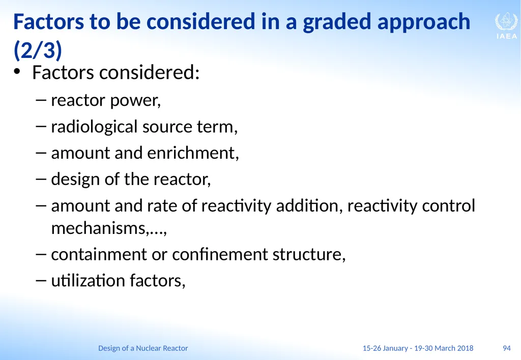 Design of a Nuclear Reactor Jay Hopkins IAEA - slide 94 of 107