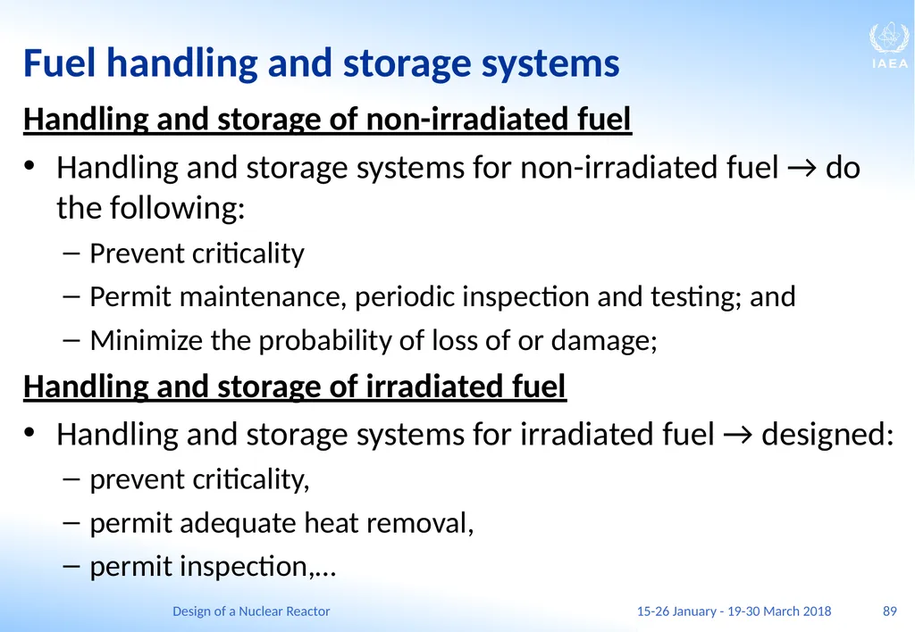 Design of a Nuclear Reactor Jay Hopkins IAEA - slide 89 of 107