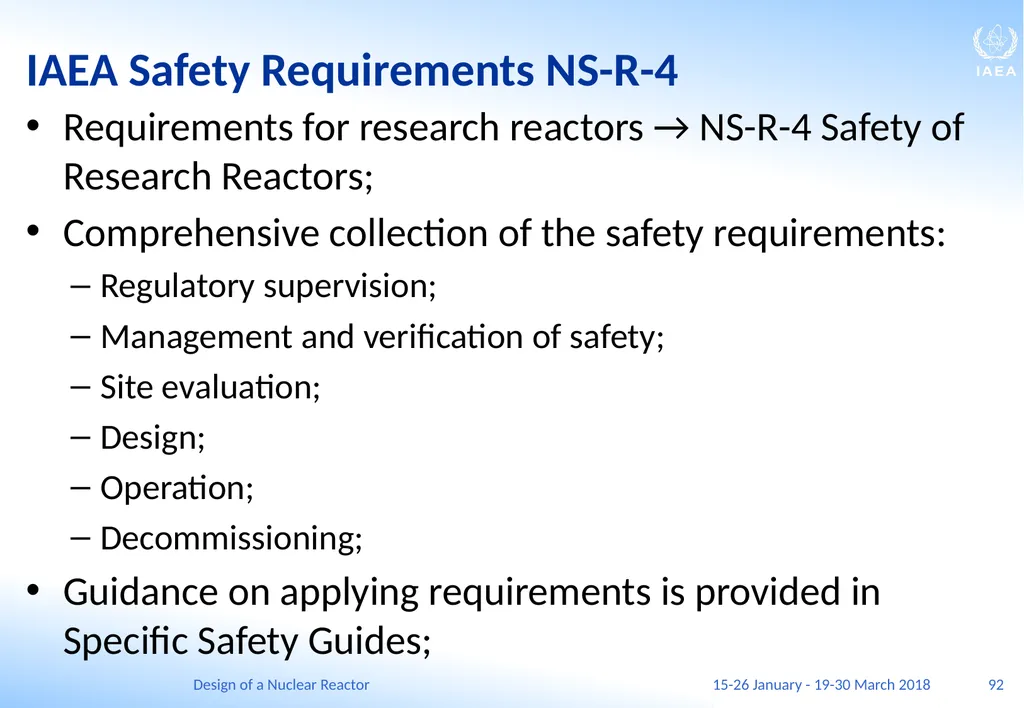 Design of a Nuclear Reactor Jay Hopkins IAEA - slide 92 of 107