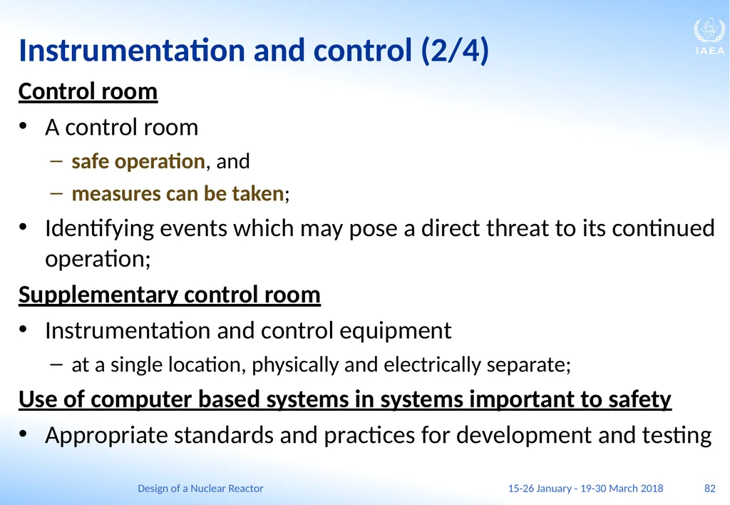 Design of a Nuclear Reactor Jay Hopkins IAEA - slide 82 of 107