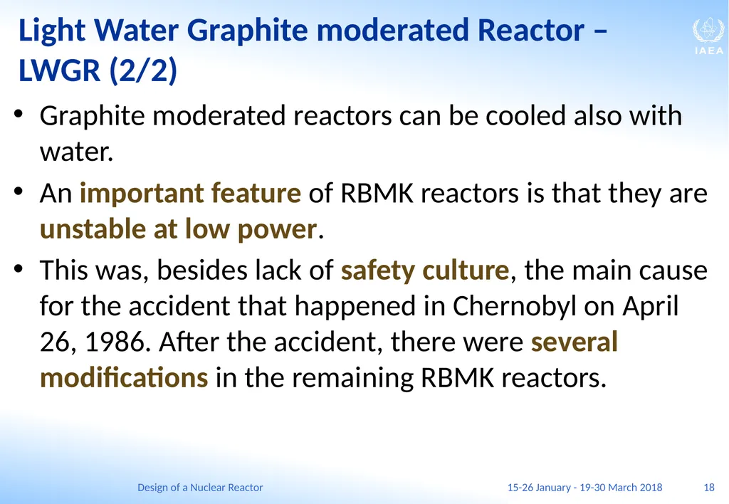 Design of a Nuclear Reactor Jay Hopkins IAEA - slide 18 of 107