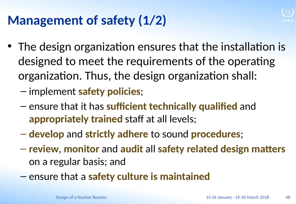 Design of a Nuclear Reactor Jay Hopkins IAEA - slide 48 of 107
