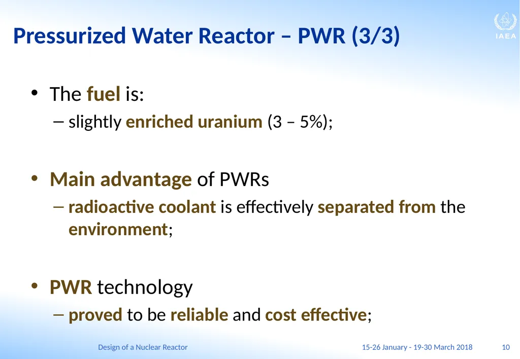 Design of a Nuclear Reactor Jay Hopkins IAEA - slide 10 of 107