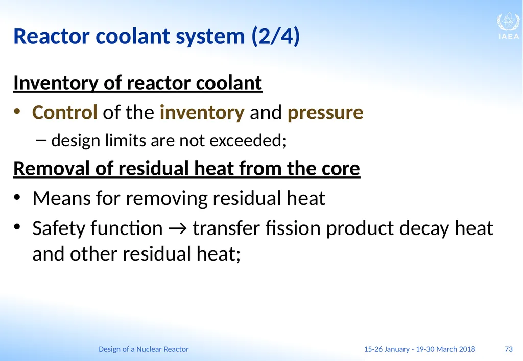 Design of a Nuclear Reactor Jay Hopkins IAEA - slide 73 of 107