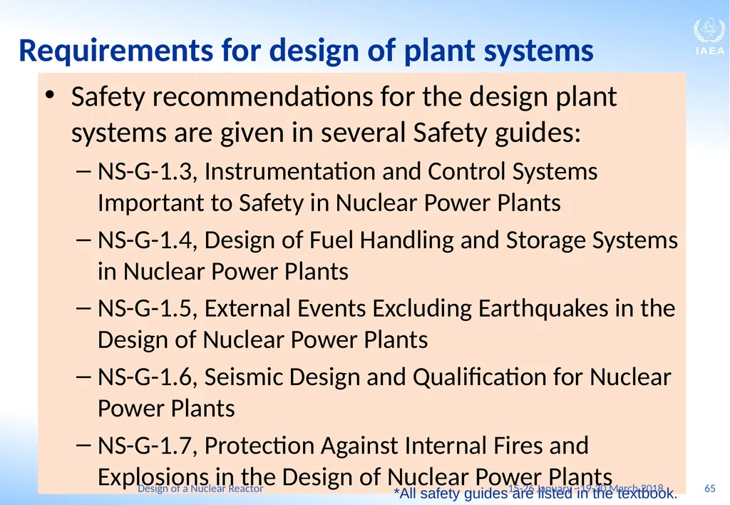 Design of a Nuclear Reactor Jay Hopkins IAEA - slide 65 of 107