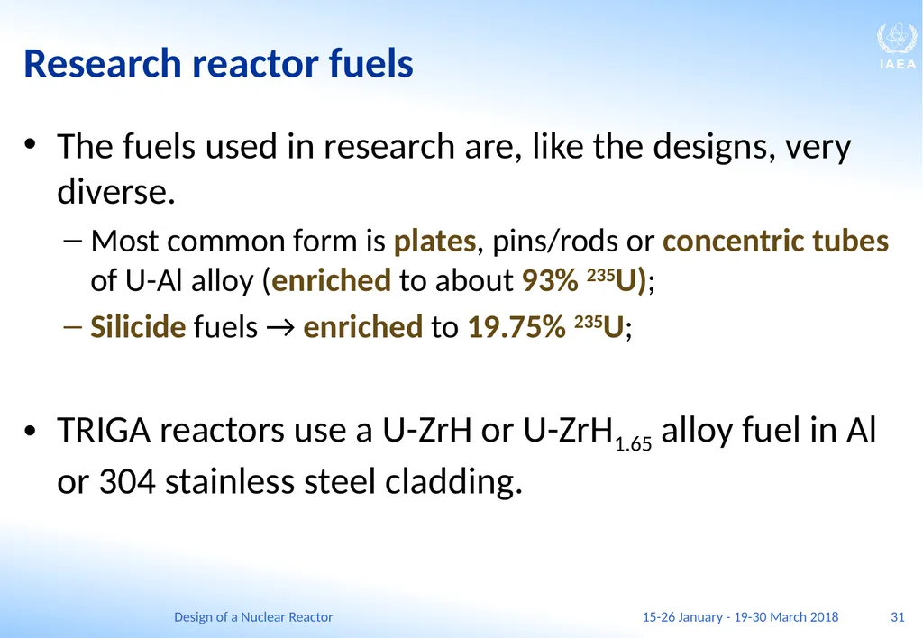 Design of a Nuclear Reactor Jay Hopkins IAEA - slide 31 of 107