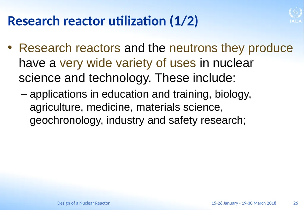 Design of a Nuclear Reactor Jay Hopkins IAEA - slide 26 of 107