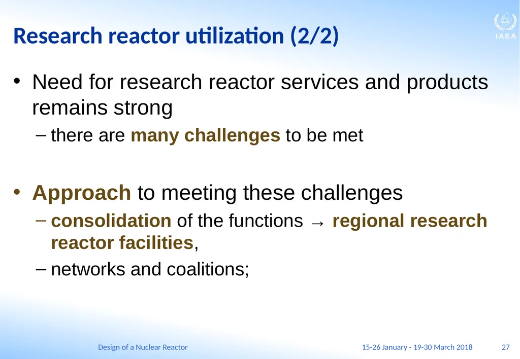 Design of a Nuclear Reactor Jay Hopkins IAEA - slide 27 of 107