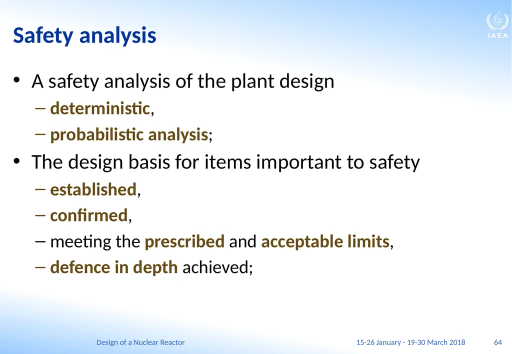 Design of a Nuclear Reactor Jay Hopkins IAEA - slide 64 of 107