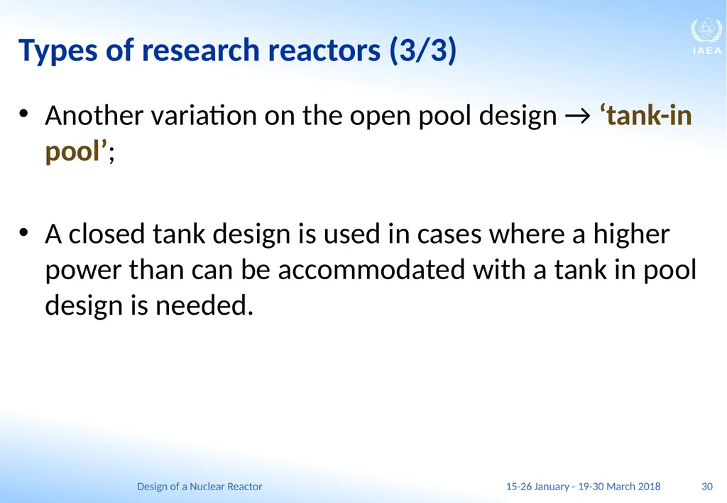 Design of a Nuclear Reactor Jay Hopkins IAEA - slide 30 of 107