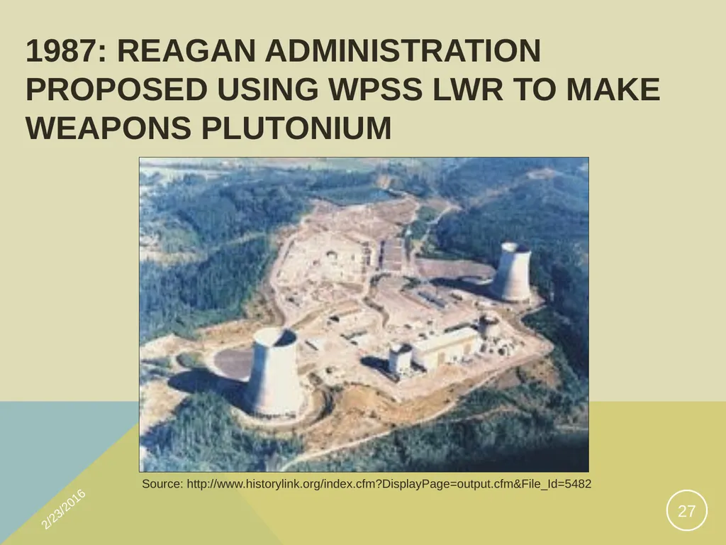 Washington's view of Japan’s Plutonium Program A - slide 27 of 28