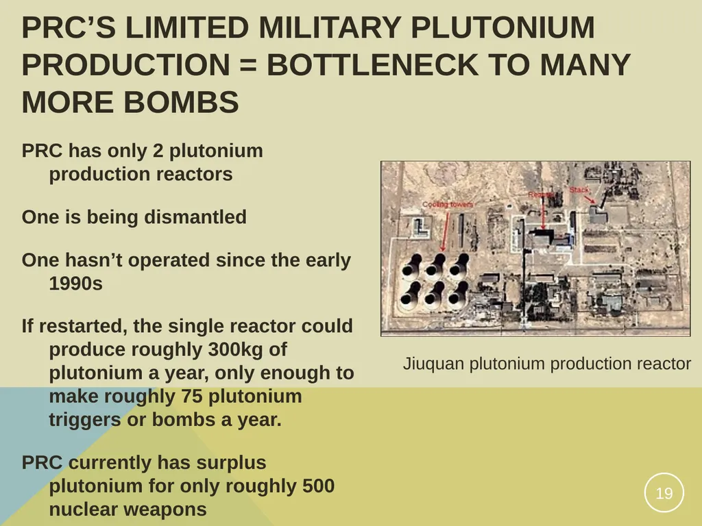 Washington's view of Japan’s Plutonium Program A - slide 19 of 28