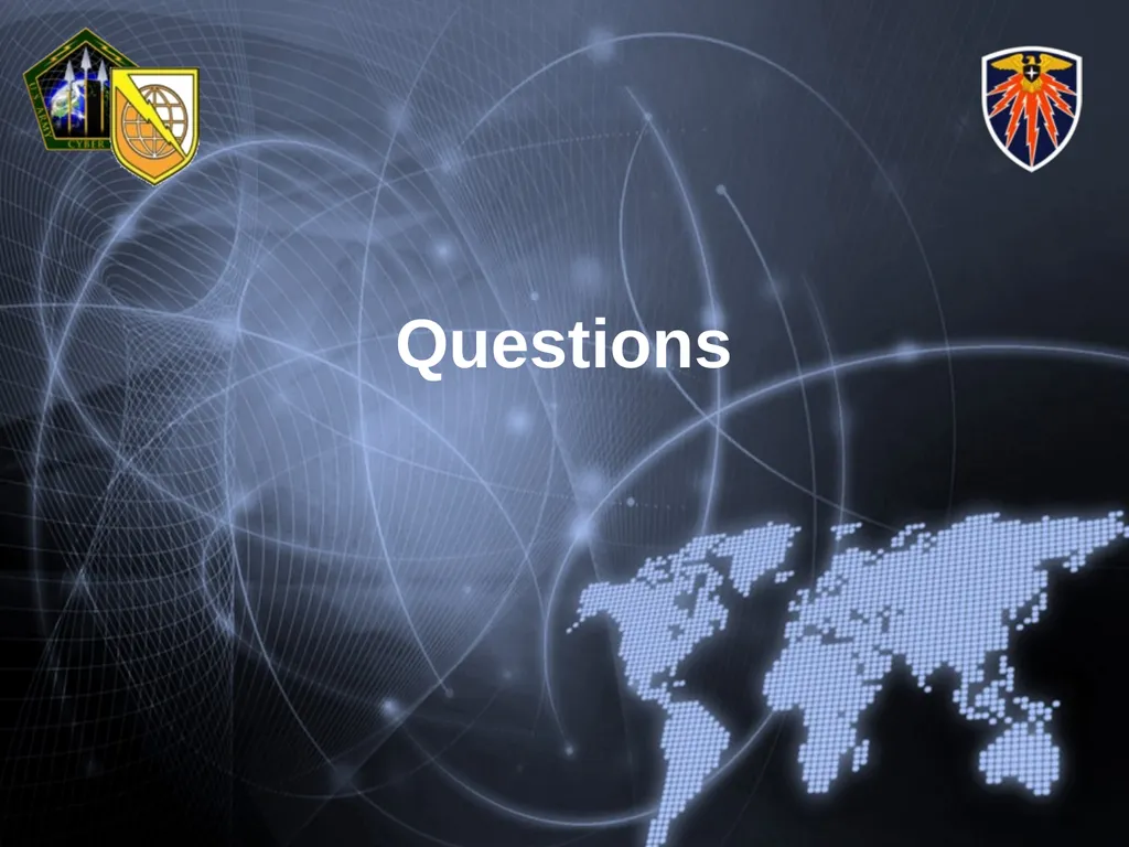 Cyber-Warfare: The Future is Now! Agenda BLUF - - slide 14 of 14