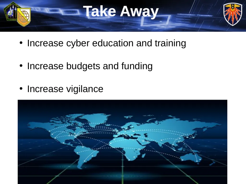 Cyber-Warfare: The Future is Now! Agenda BLUF - - slide 13 of 14