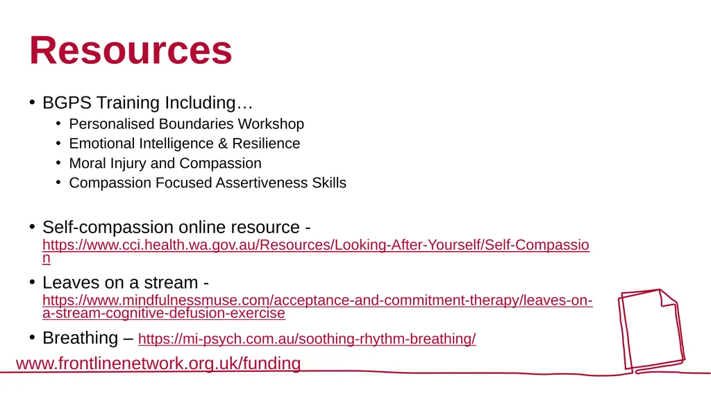 Frontline Network Boundaries Webinar Delivered by: - slide 17 of 18