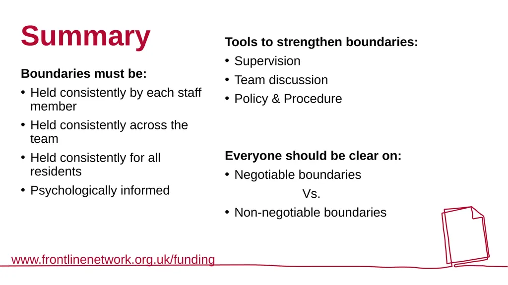 Frontline Network Boundaries Webinar Delivered by: - slide 16 of 18