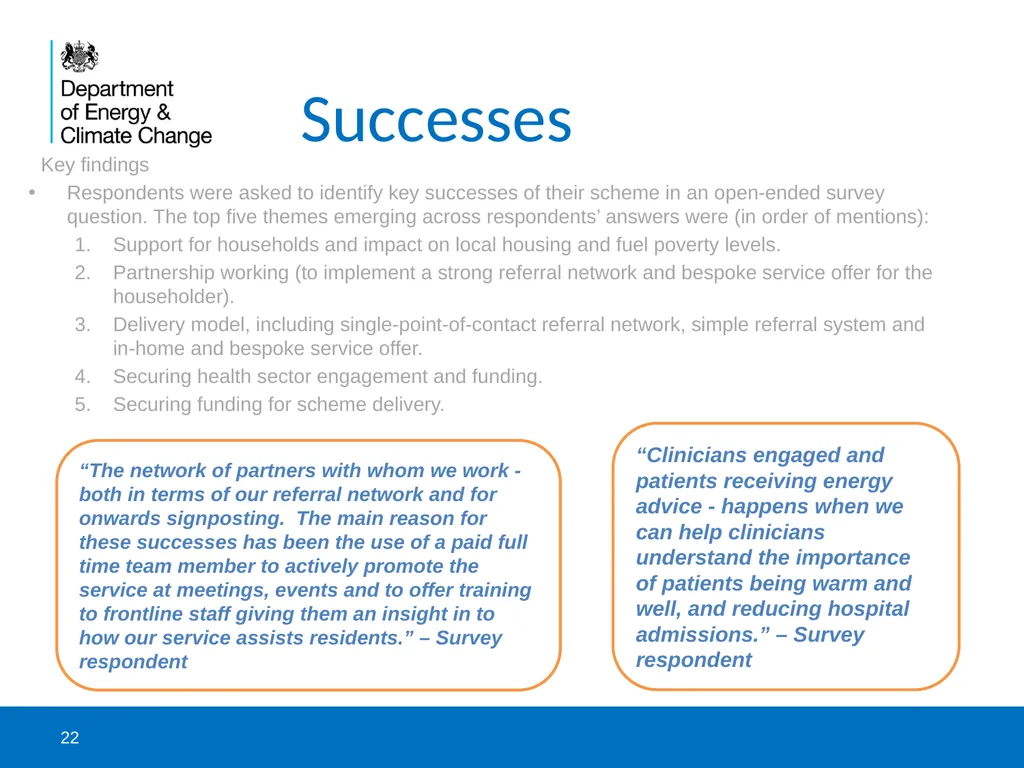 DECC and NEA survey to catalogue health-related - slide 22 of 23