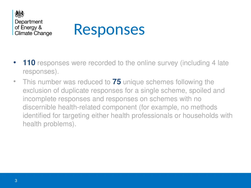 DECC and NEA survey to catalogue health-related - slide 3 of 23