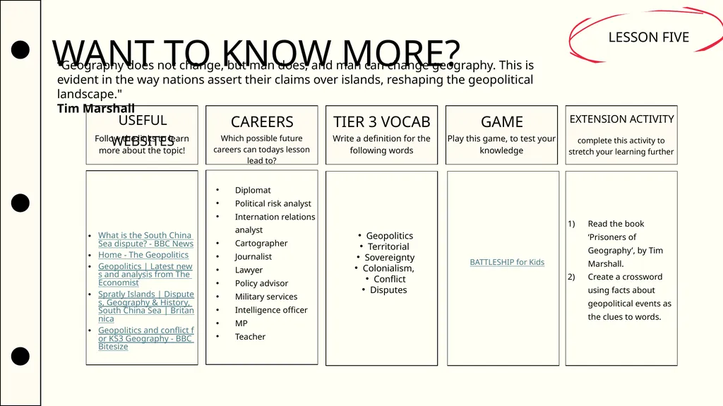 Starter What is the link between these - slide 30 of 30
