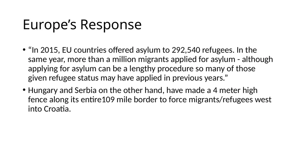 European Refugee Crisis Gargi Katikithala Who is a - slide 12 of 17