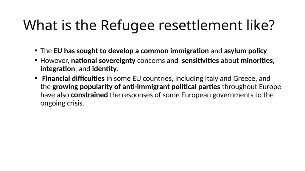 European Refugee Crisis Gargi Katikithala Who is a - slide 14 of 17