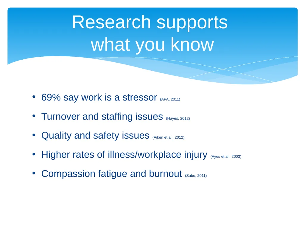 Workplace Stress & Burnout: Mindfulness, an - slide 6 of 33