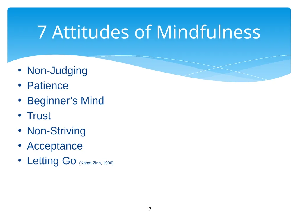 Workplace Stress & Burnout: Mindfulness, an - slide 17 of 33