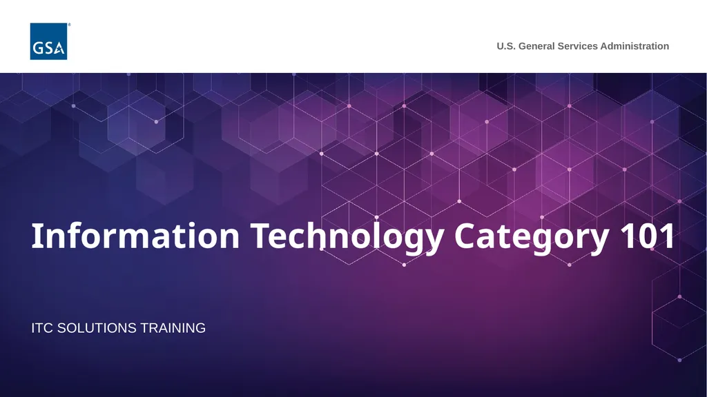 Information Technology Category 101 ITC SOLUTIONS