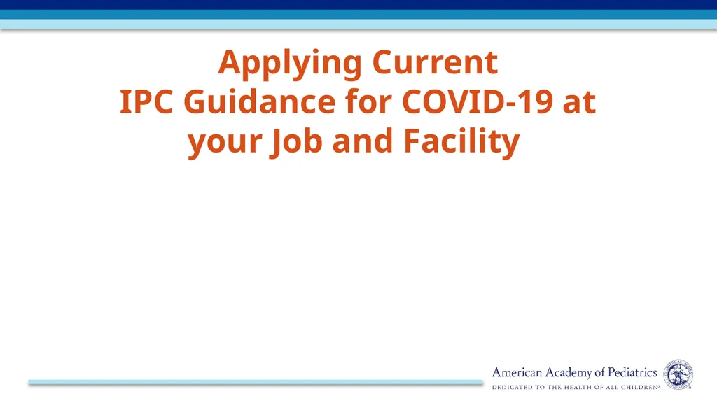 Infection Prevention and Control: Risk Recognition - slide 3 of 21