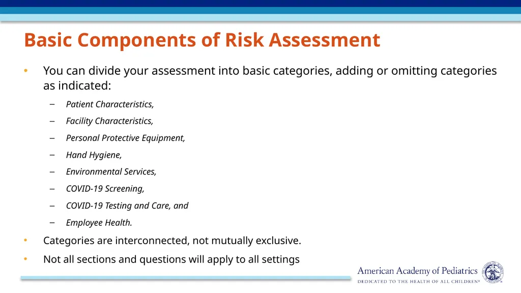 Infection Prevention and Control: Risk Recognition - slide 6 of 21