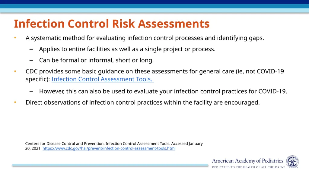 Infection Prevention and Control: Risk Recognition - slide 5 of 21