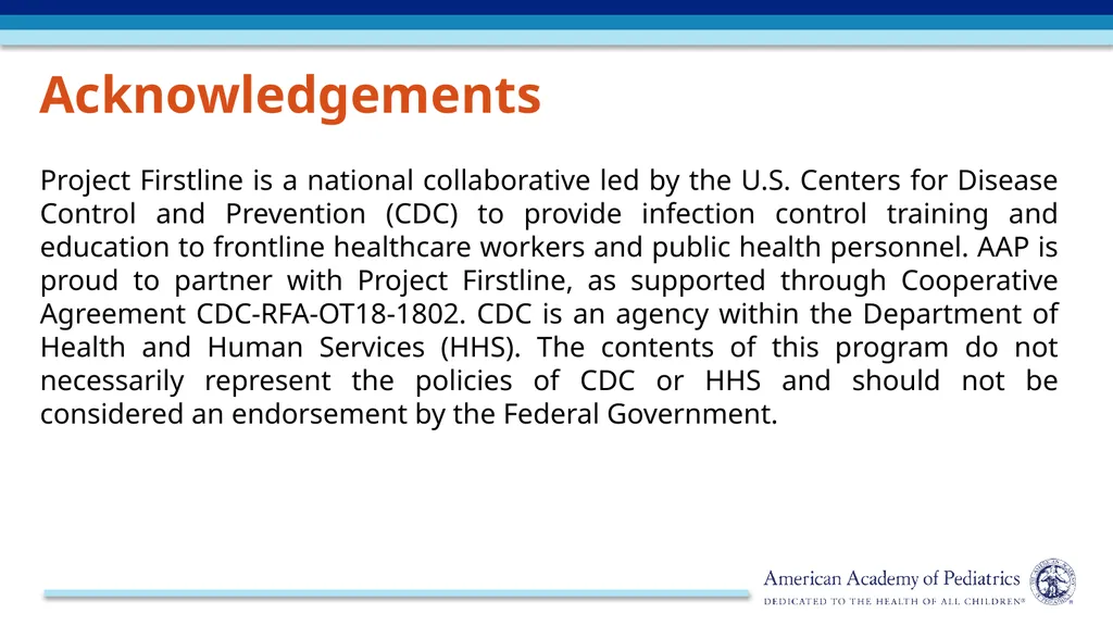 Infection Prevention and Control: Risk Recognition - slide 2 of 21