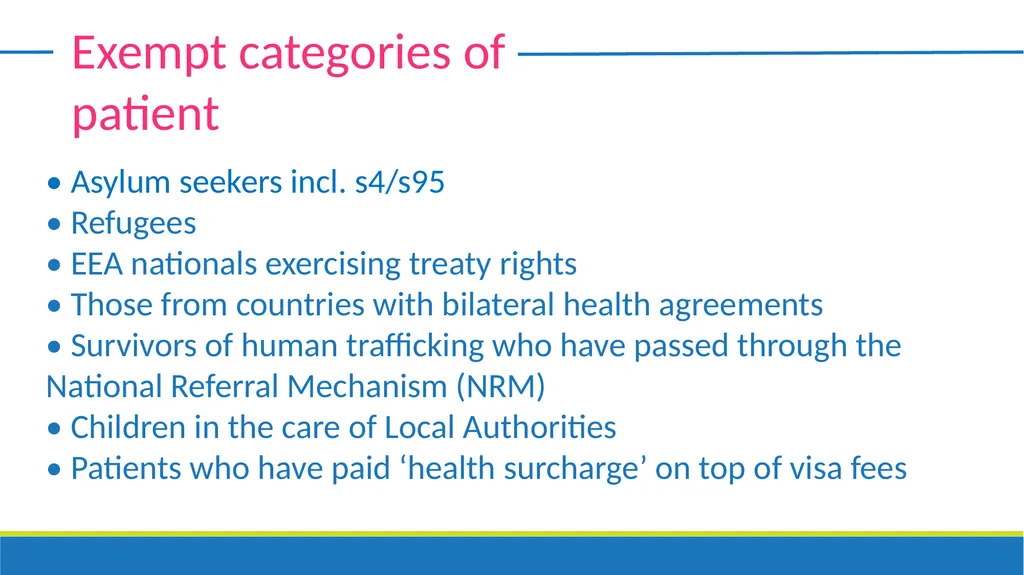 Undocumented migrants - Entitlements Bethan Lant - slide 16 of 19