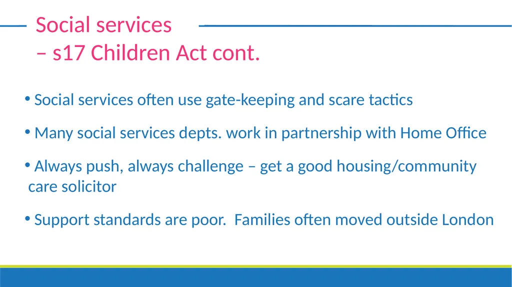 Undocumented migrants - Entitlements Bethan Lant - slide 9 of 19