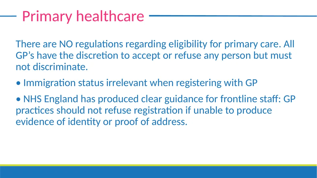 Undocumented migrants - Entitlements Bethan Lant - slide 11 of 19