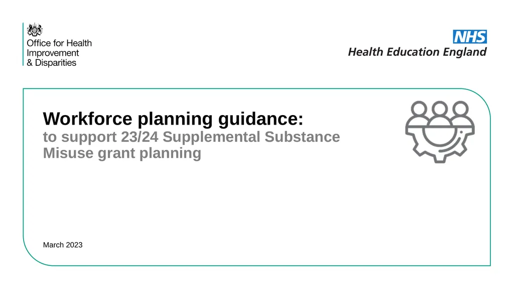Workforce planning guidance: to support 23/24 - slide 1 of 20