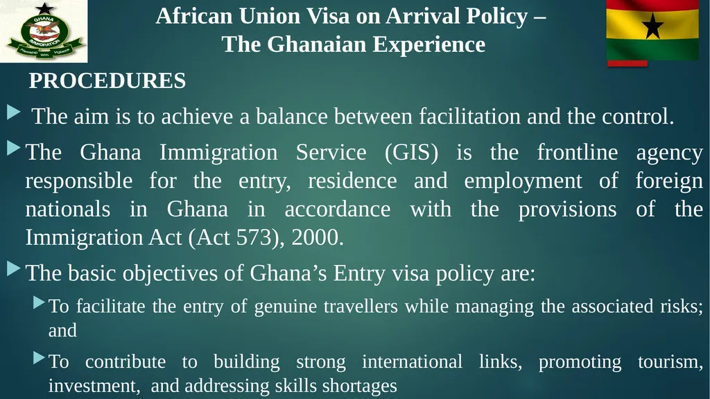 African Union Visa on Arrival Policy – The - slide 7 of 15
