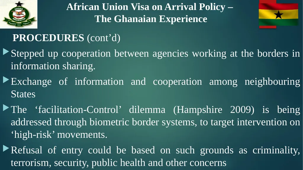 African Union Visa on Arrival Policy – The - slide 10 of 15