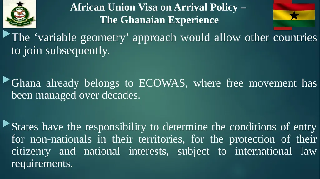 African Union Visa on Arrival Policy – The - slide 6 of 15