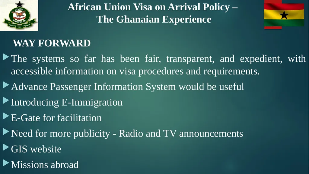 African Union Visa on Arrival Policy – The - slide 13 of 15