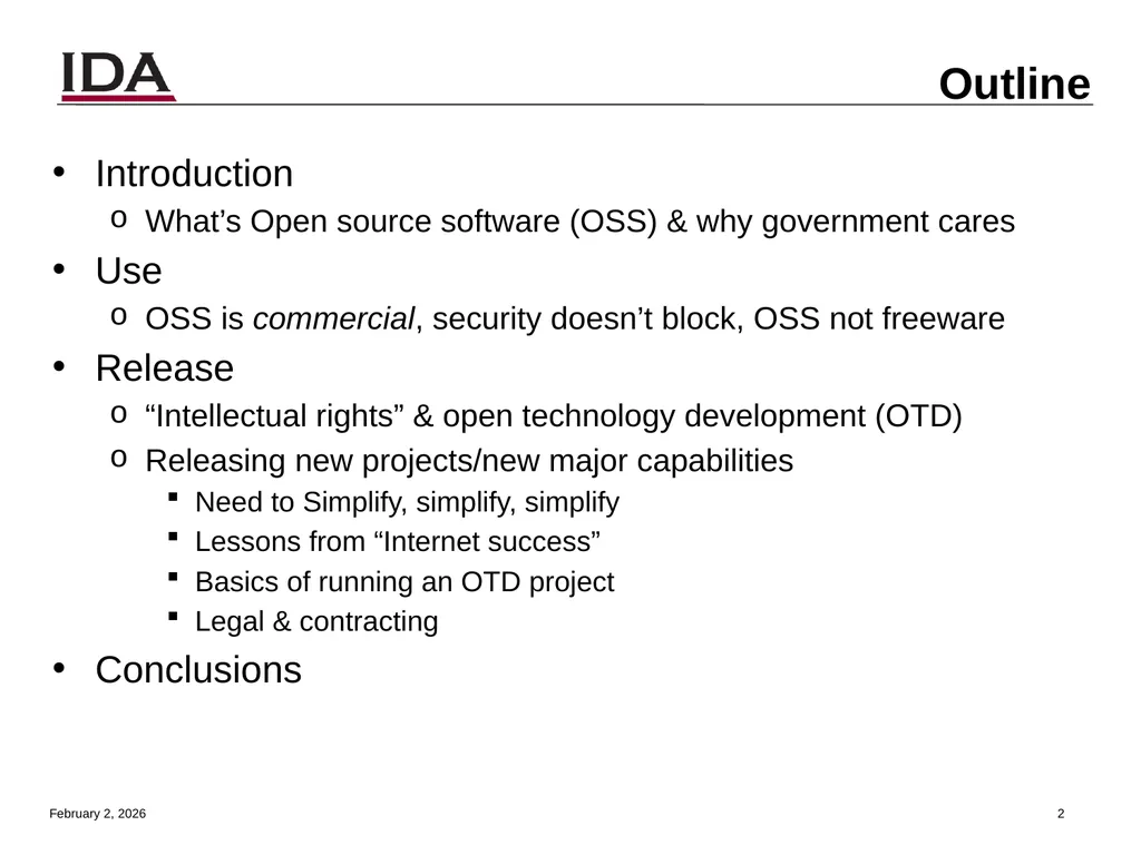How to Open Source Dr. David A. Wheeler dwheeler @ - slide 2 of 82