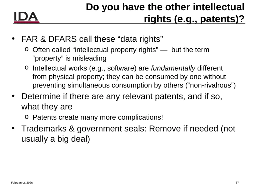 How to Open Source Dr. David A. Wheeler dwheeler @ - slide 37 of 82