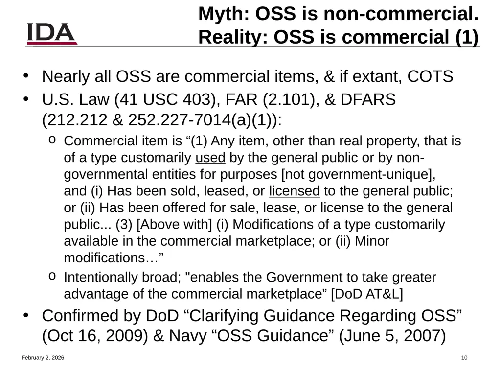 How to Open Source Dr. David A. Wheeler dwheeler @ - slide 10 of 82