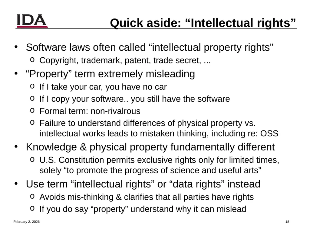 How to Open Source Dr. David A. Wheeler dwheeler @ - slide 18 of 82