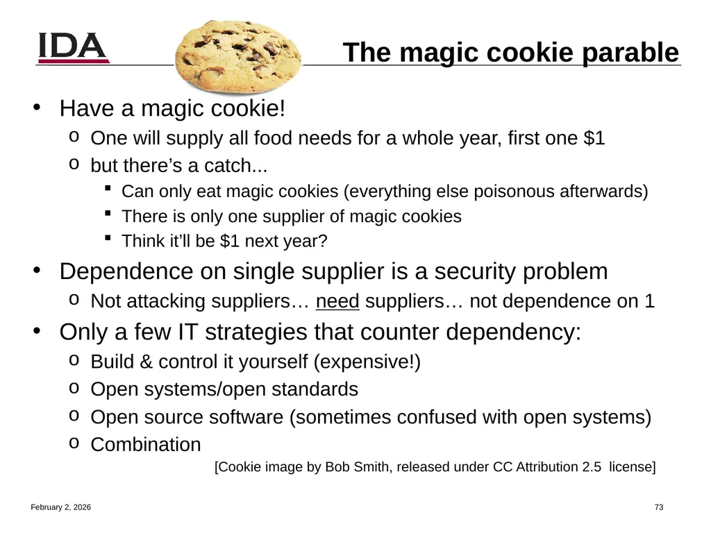 How to Open Source Dr. David A. Wheeler dwheeler @ - slide 73 of 82