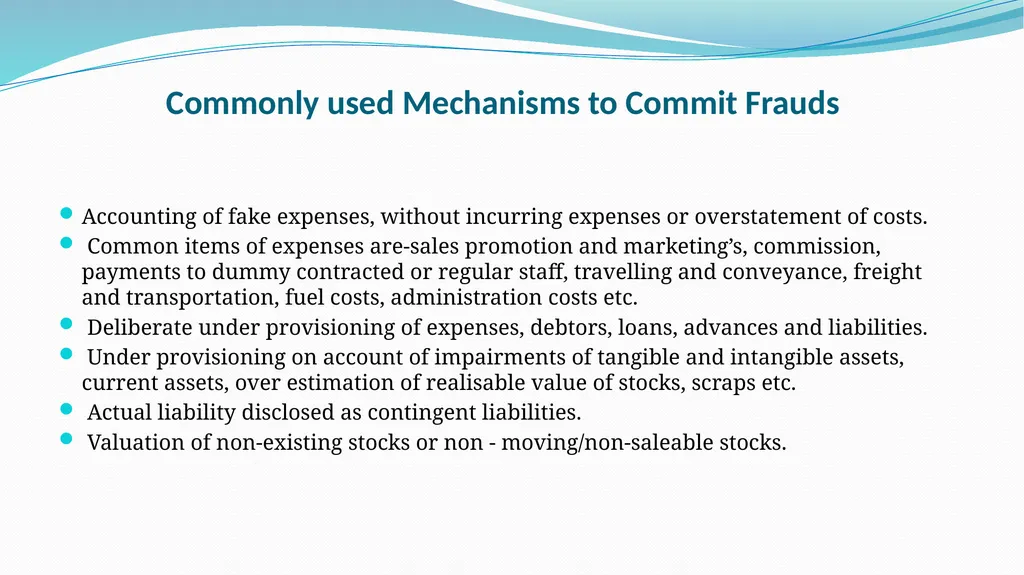 Introduction to Forensic Audit Applicable Laws & - slide 34 of 64