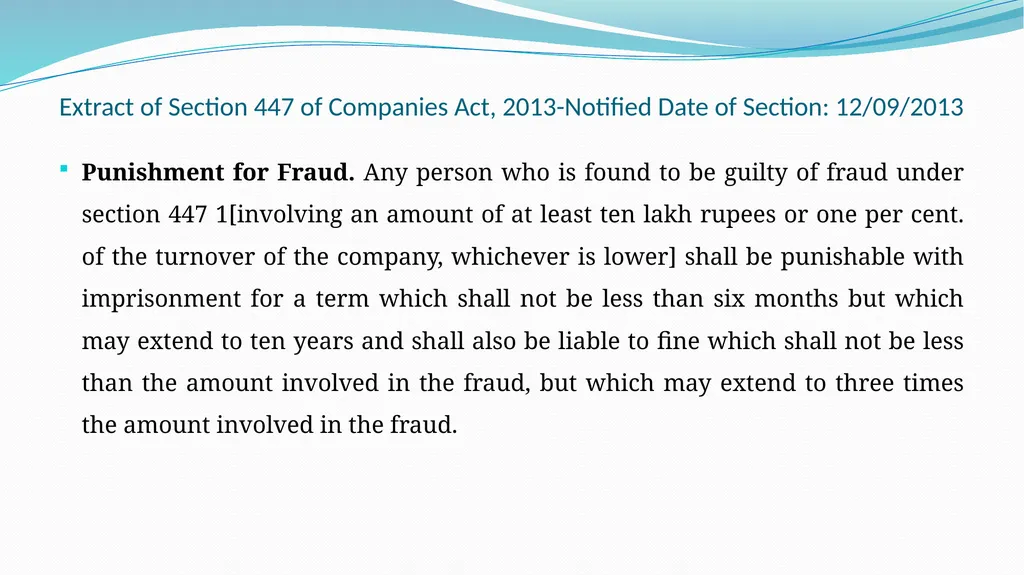 Introduction to Forensic Audit Applicable Laws & - slide 28 of 64