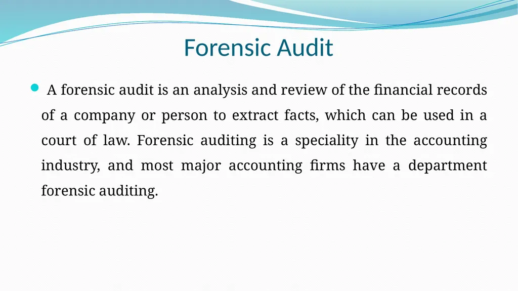 Introduction to Forensic Audit Applicable Laws & - slide 5 of 64