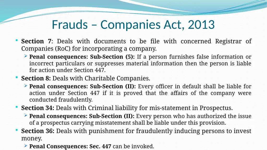 Introduction to Forensic Audit Applicable Laws & - slide 25 of 64