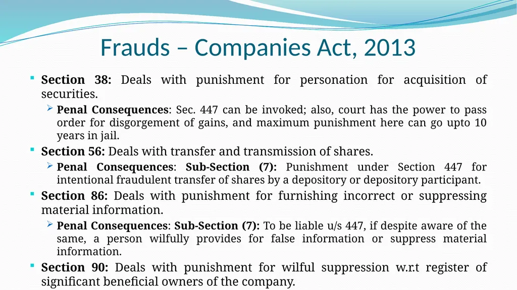 Introduction to Forensic Audit Applicable Laws & - slide 26 of 64